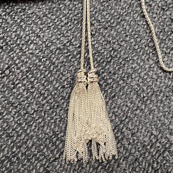 Kendra Scott Silver Lariat Choker Adjustable Necklace - Picture 10 of 15